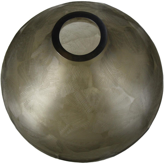 Βάζο Γυάλινο Μπεζ 27x27x31