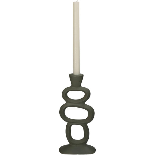 Κηροπήγιο Πράσινο Αλουμίνιο 15x7x30