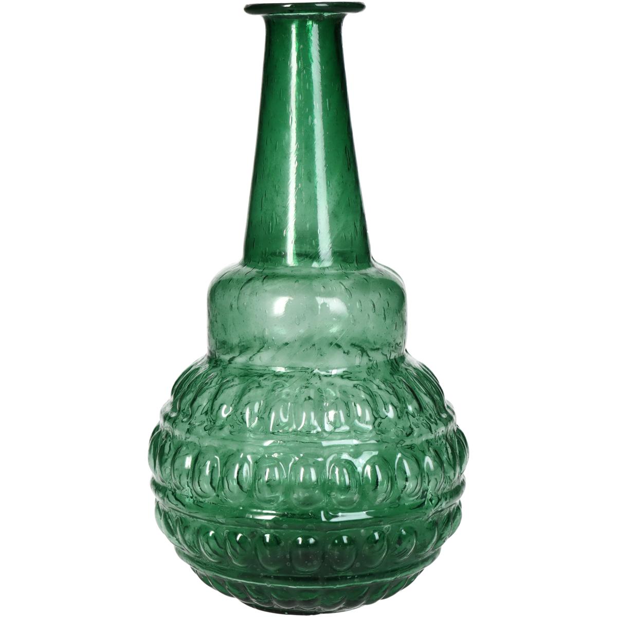 Βάζο Γυάλινο Πράσινο 11x11x20