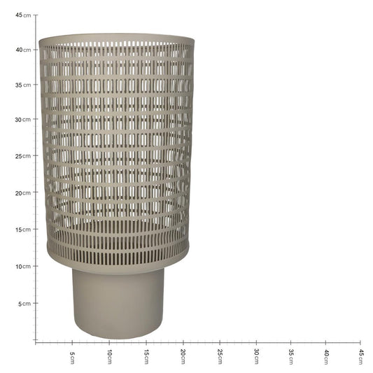 Φανάρι Ιβουάρ Μέταλλο 24x24x42.5 Σετ 3 Τμχ