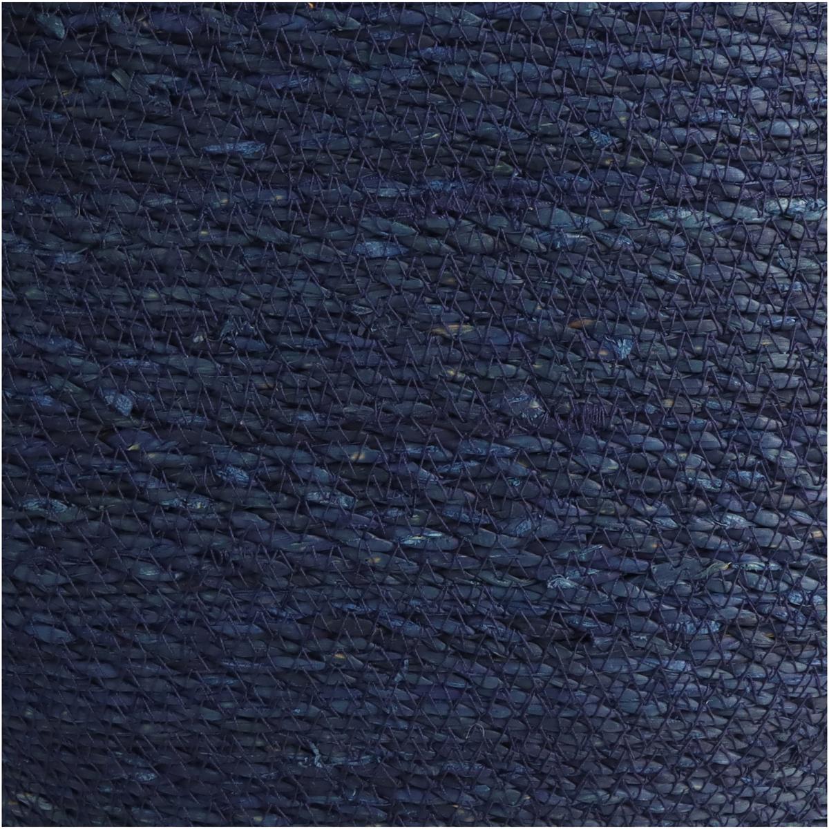 Καλάθι Μπλε Seagrass 34x34x36cm Σετ 3Τμχ