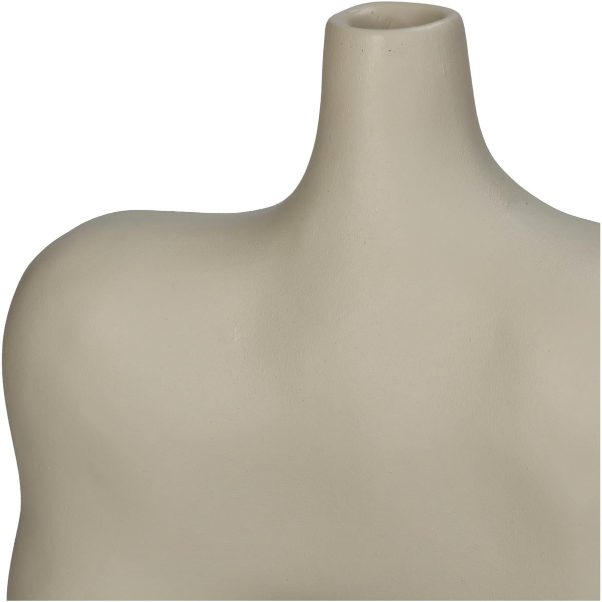 Βάζο Πολυρεσίνης Εκρού 19x9x30