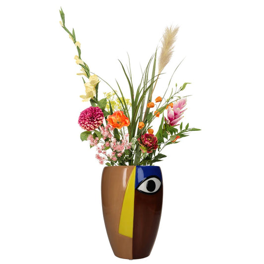 Βάζο 'Πρόσωπο' Δολομίτη Πολύχρωμο 13x13x20