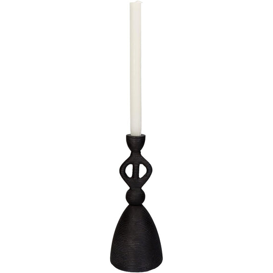 Κηροπήγιο Αλουμινένιο Μαύρο 12x12x27