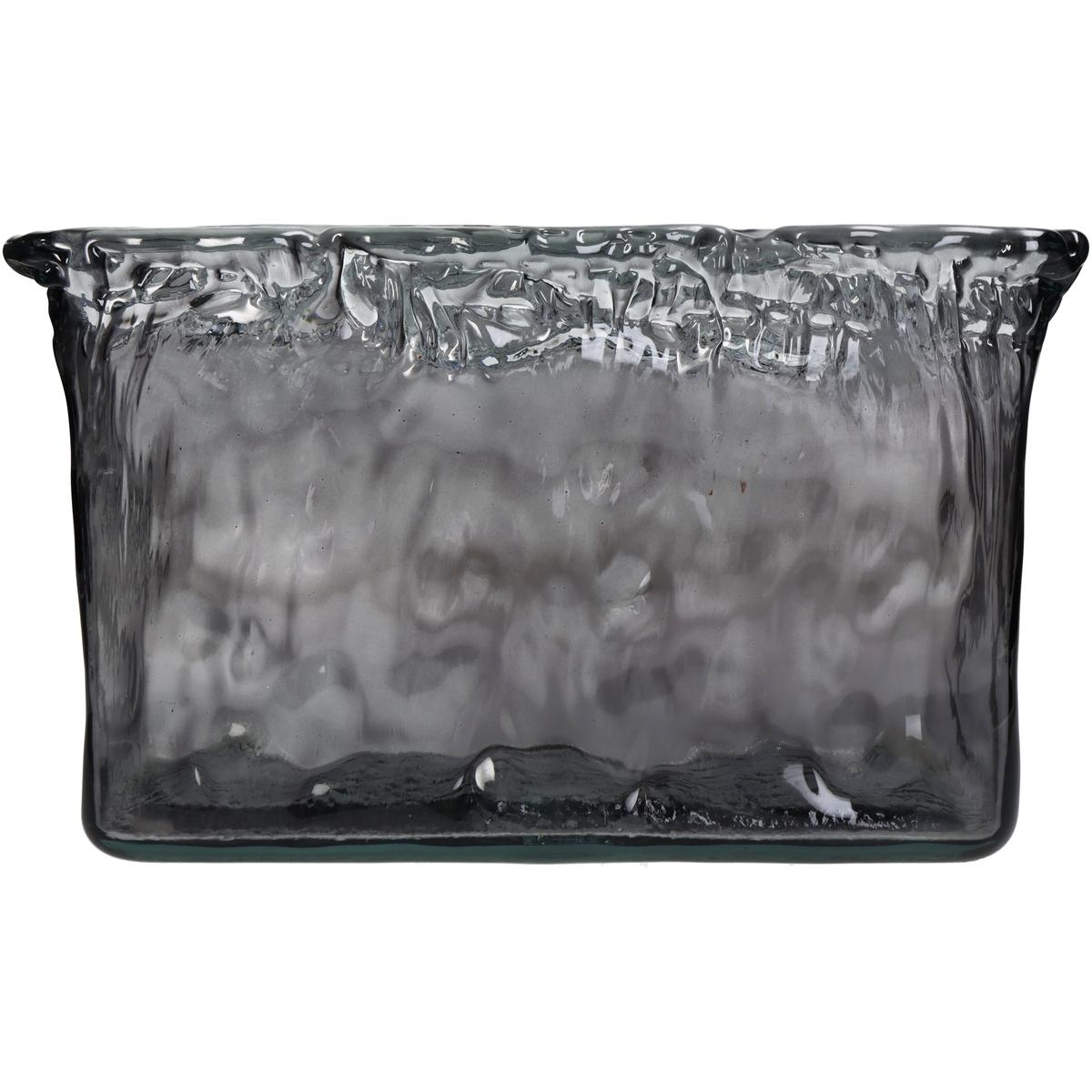 Βάζο Γυάλινο Γκρι 33x13x20