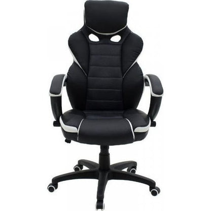 Καρέκλα Γραφείου Gaming ΚΛΕΟΝΙΚΗ Μαύρο/Λευκό 65x72x118-126