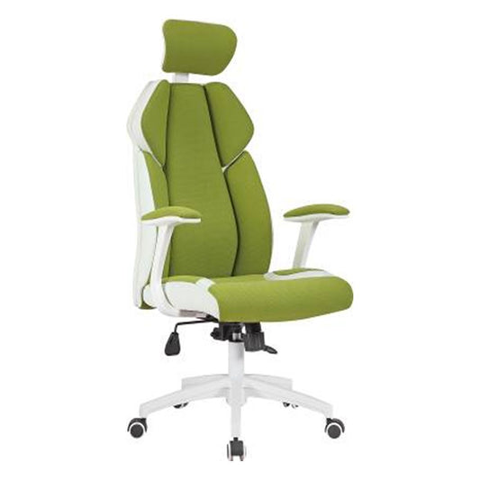 Καρέκλα Γραφείου ZHNOBIA Πράσινο/Λευκό 63x67.5x120-128