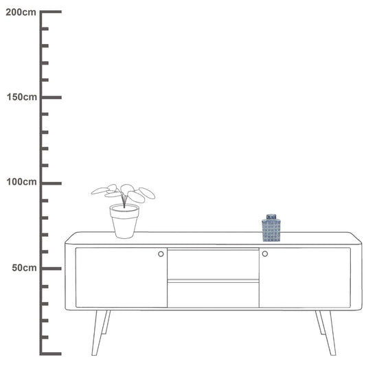 Βάζο Μπλε Πορσελάνη 11x10x17