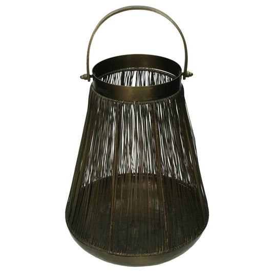 Φανάρι Χρυσό Μέταλλο 33x33x39