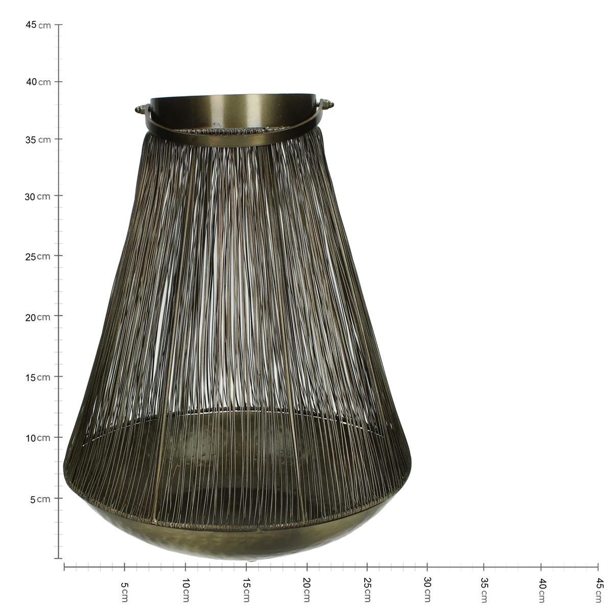 Φανάρι Χρυσό Μέταλλο 33x33x39