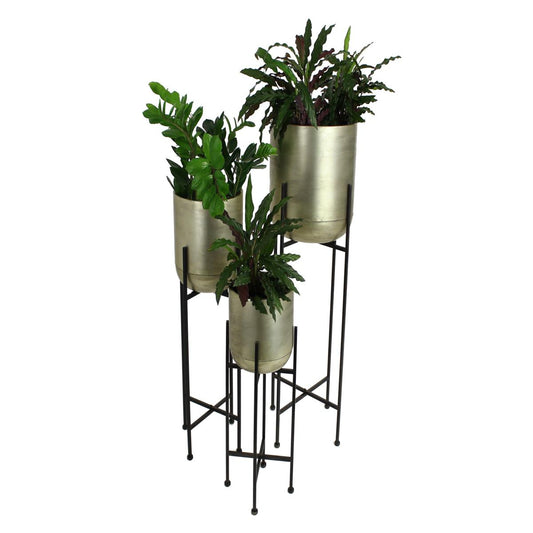 Κασπώ Σαμπανί Μέταλλο 31x31x91 Σετ 3 Τμχ