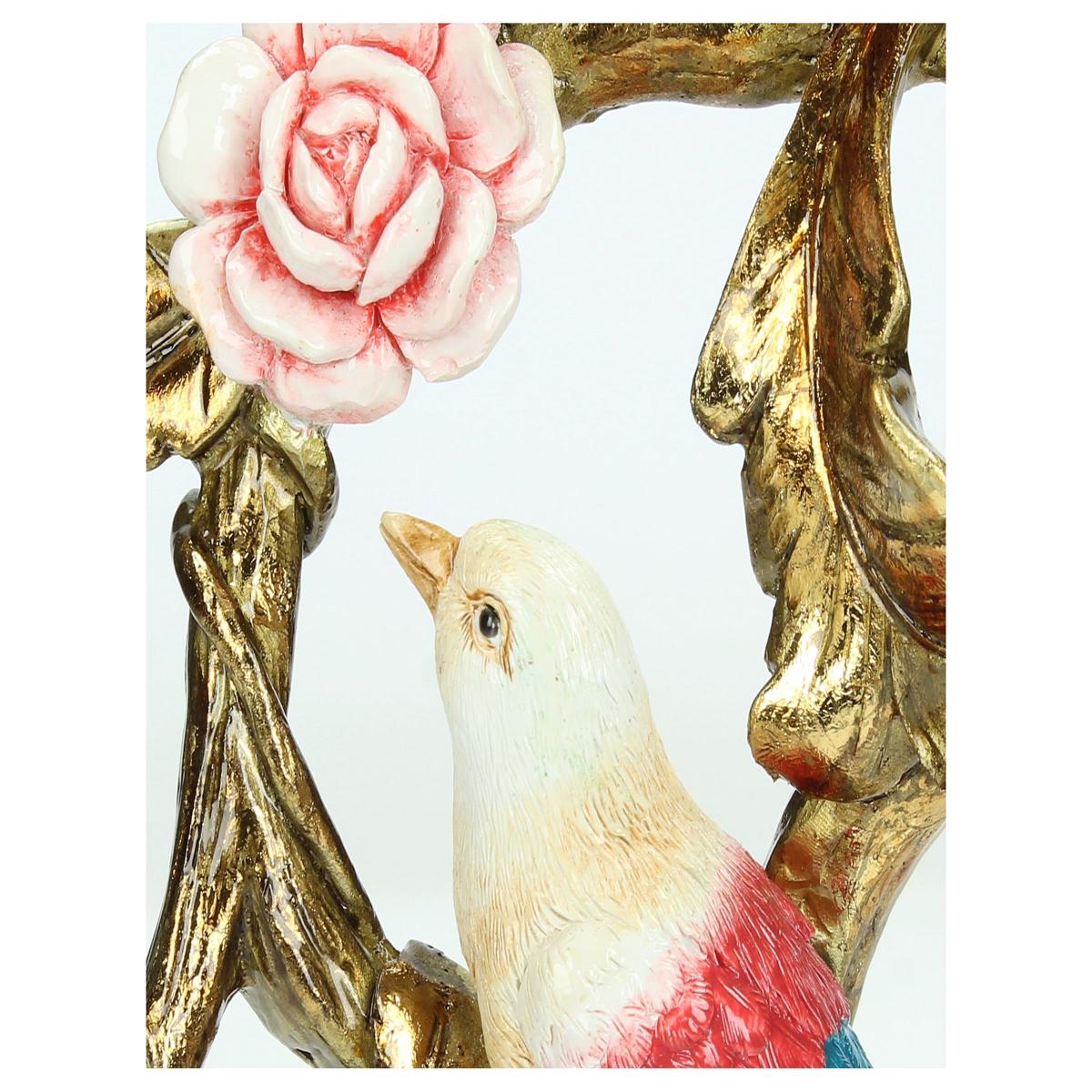 Κηροπήγιο 'Πουλί' Πολυρεσίνης Πολύχρωμο 11x10x35