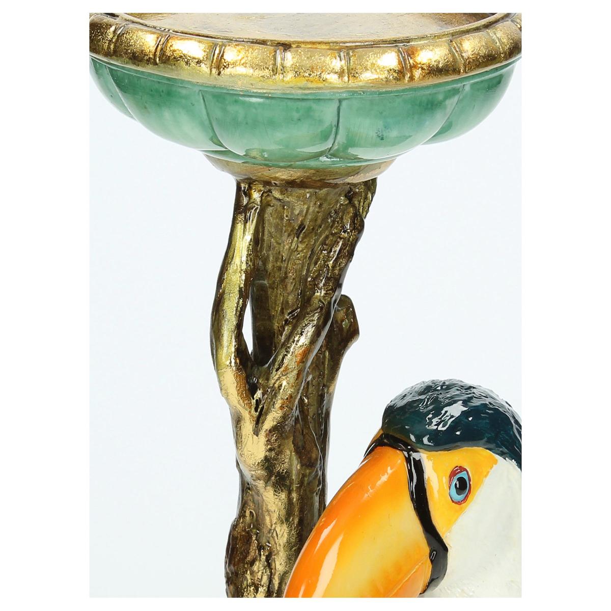 Κηροπήγιο 'Τουκάν' Πολυρεσίνης Πολύχρωμο 13x10x30