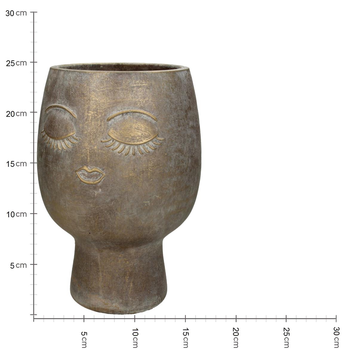 Κασπώ Πρόσωπο Χρυσό Τσιμέντο 17.5x17.5x25