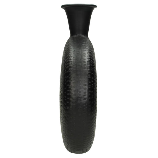 Βάζο Μεταλλικό Μαύρο 29x11x36