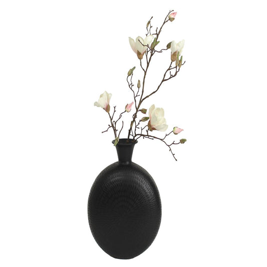 Βάζο Μεταλλικό Μαύρο 34x12x41