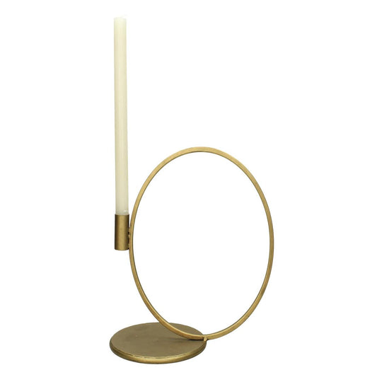 Κηροπήγιο Μεταλλικό Χρυσό 29x17x26