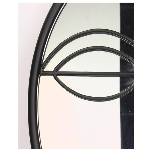 Καθρέπτης Πρόσωπο Μαύρο Μέταλλο 37x3x37