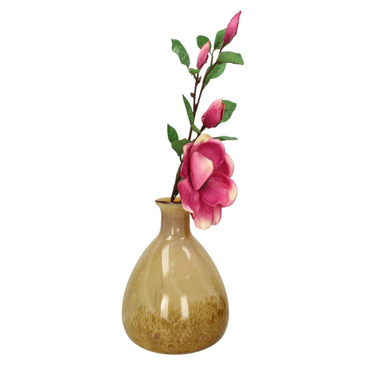 Βάζο Γυάλινο Μελί/Καφέ 20x20x20