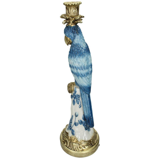 Κηροπήγιο 'Πουλί' Πολυρεσίνης Πολύχρωμο 14x14x36