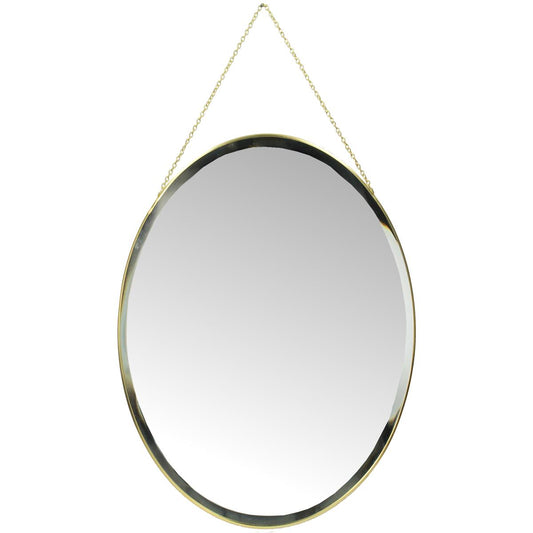 Καθρέπτης Τοίχου Μεταλλικός Χρυσός 35x1x35