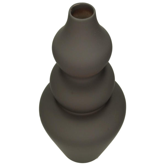 Βάζο Δολομίτη Καφέ 15x15x22