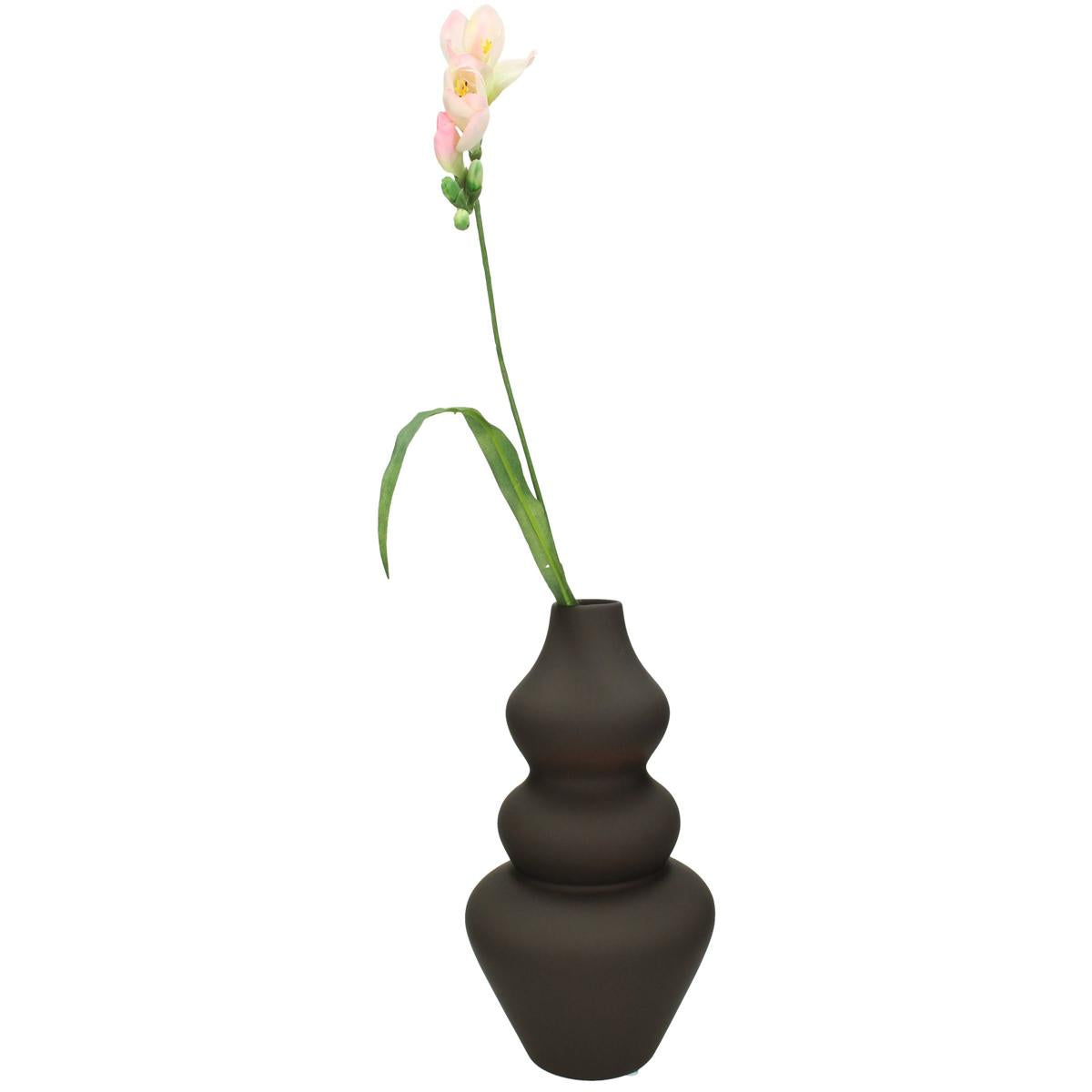 Βάζο Δολομίτη Καφέ 15x15x22