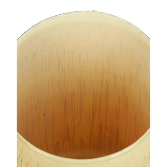 Κηροπήγιο Γυάλινο Πορτοκαλί/Διάφανο 23x23x23