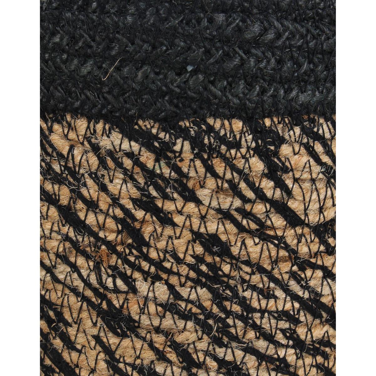 Κασπώ Μαύρο Γιούτα 21x21x15 Σετ 5 Τμχ