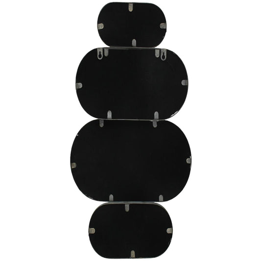 Καθρέπτης Τοίχου Μεταλλικός Αντικέ Καφέ 38x3x59