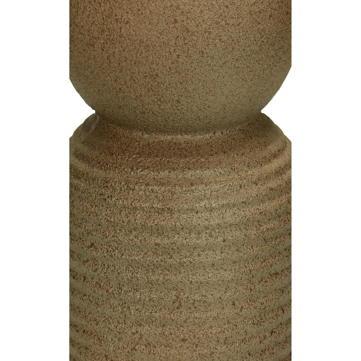 Βάζο Πολυρεσίνης Καφέ 10x10x30