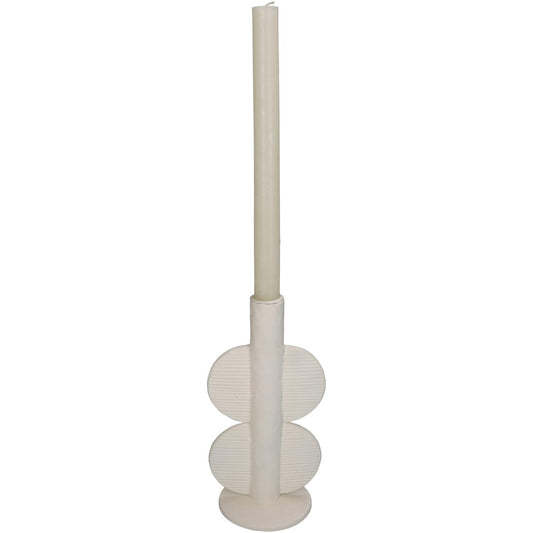 Κηροπήγιο Πολυρεσίνης Εκρού 11x9x22