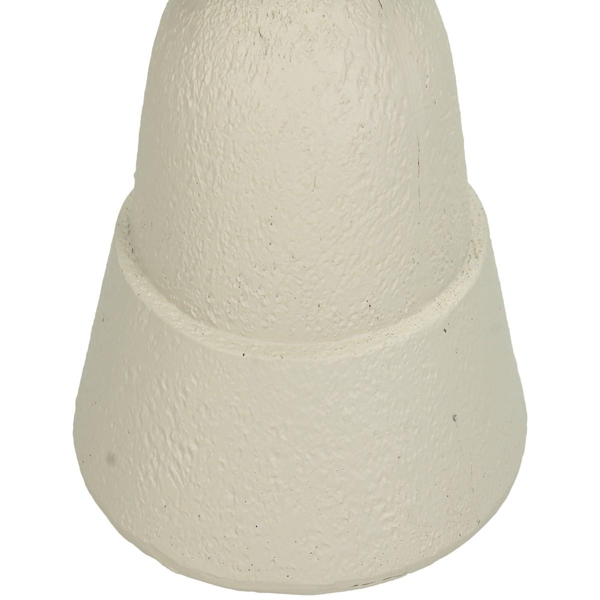 Κηροπήγιο Πολυρεσίνης Αντικέ Εκρού 11x11x15