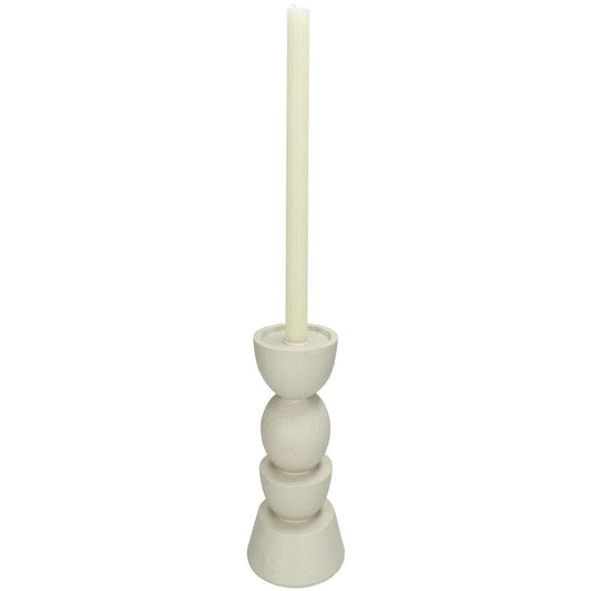 Κηροπήγιο Πολυρεσίνης Εκρού 11x11x19