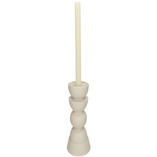 Κηροπήγιο Πολυρεσίνης Εκρού 11x11x23