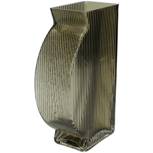 Βάζο Γυάλινο Καφέ 12x6x20