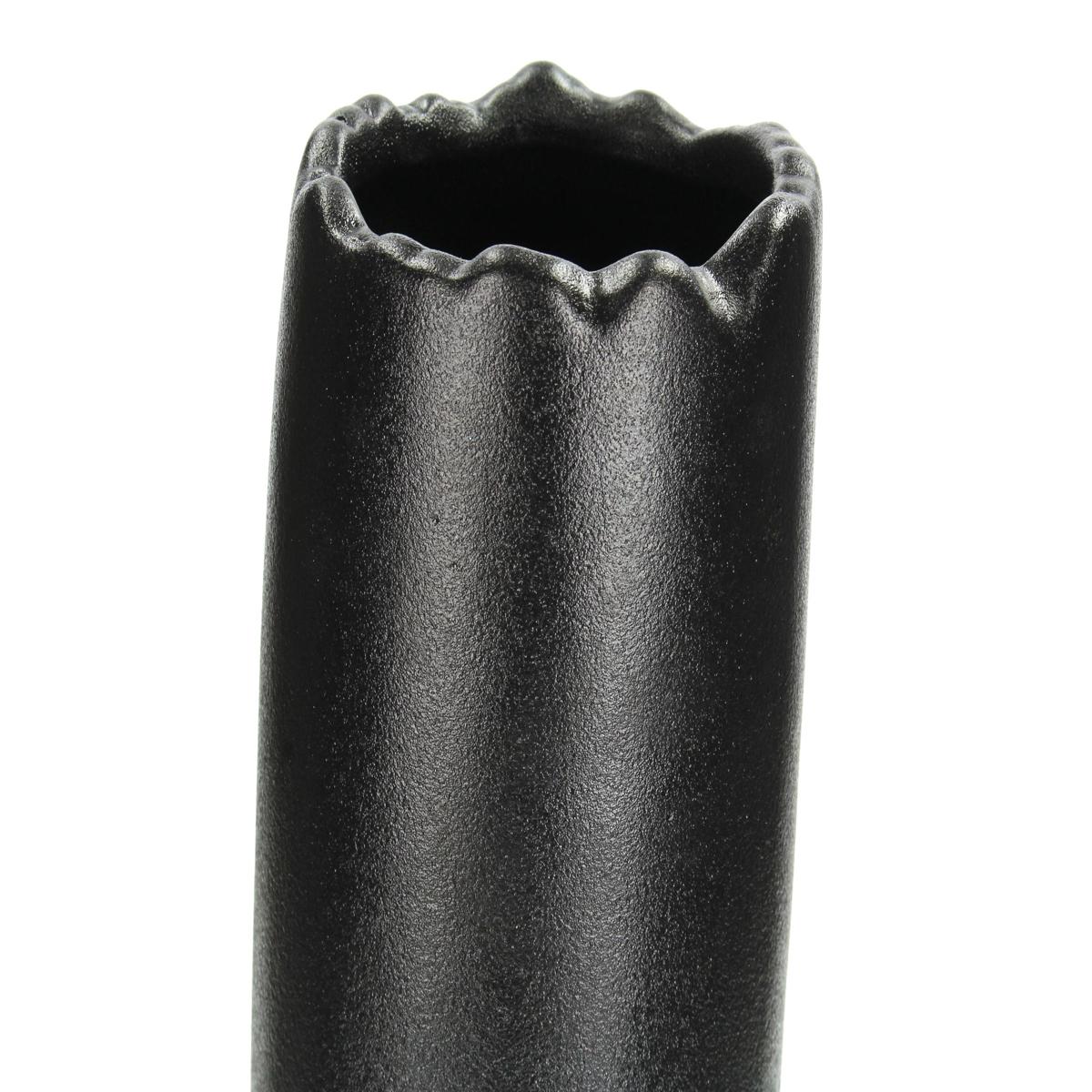 Βάζο Κεραμικό Μαύρο 12x11x50
