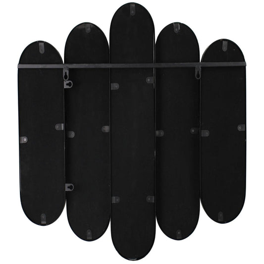 Καθρέπτης Τοίχου Μεταλλικός Μαύρος 66x5x56