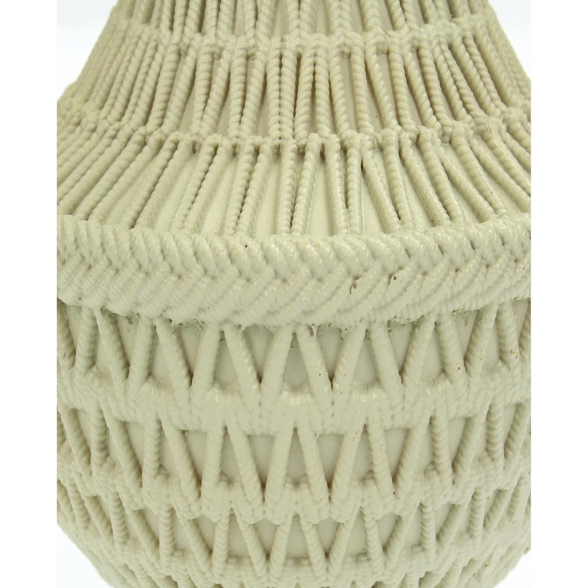 Κηροπήγιο Πολυρεσίνης Μπεζ 13x13x15