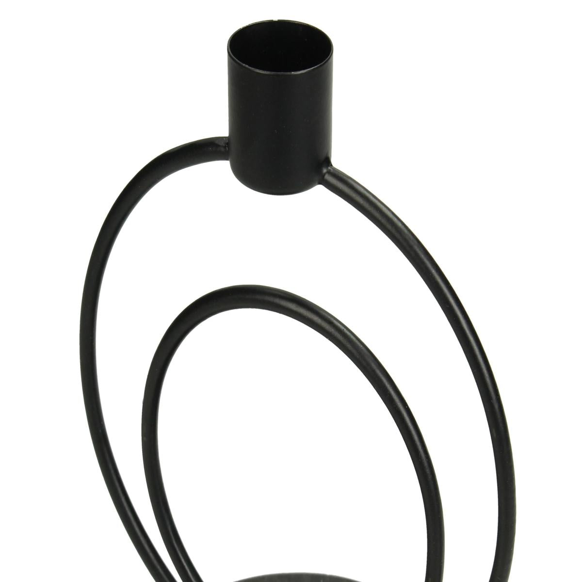 Κηροπήγιο Μεταλλικό Μαύρο 11x9x15