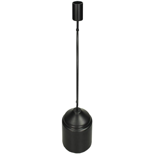 Κηροπήγιο Μεταλλικό Μαύρο 12x8x29