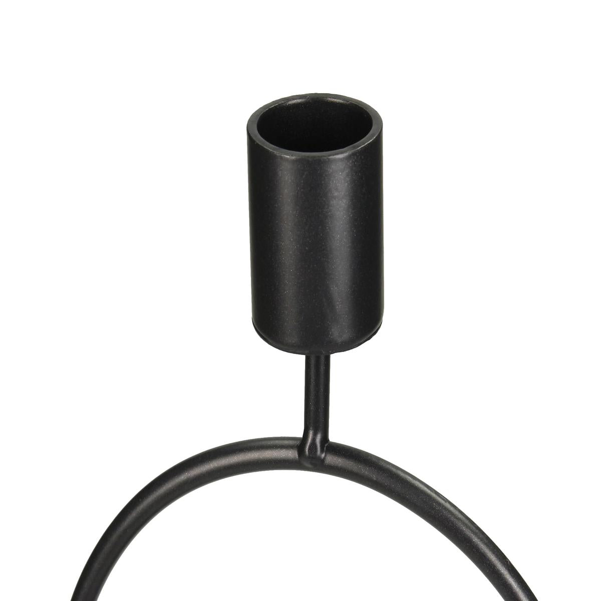 Κηροπήγιο Μεταλλικό Μαύρο 12x8x29