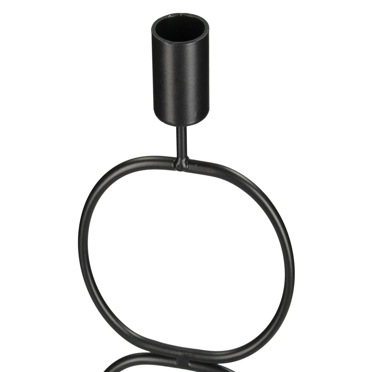 Κηροπήγιο Μεταλλικό Μαύρο 11x8x39