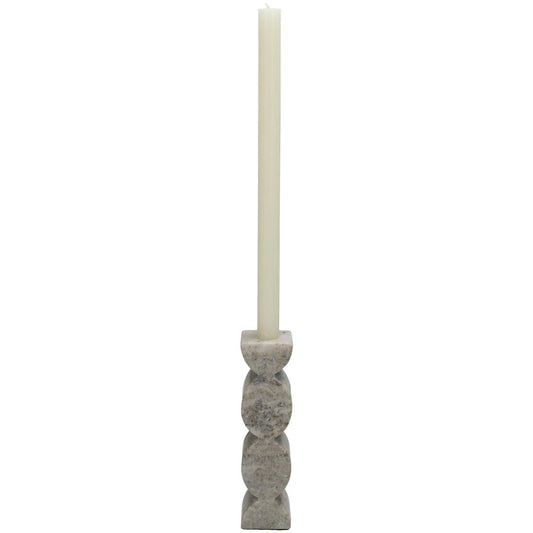 Κηροπήγιο Μαρμάρινο Μπεζ 5x4x16