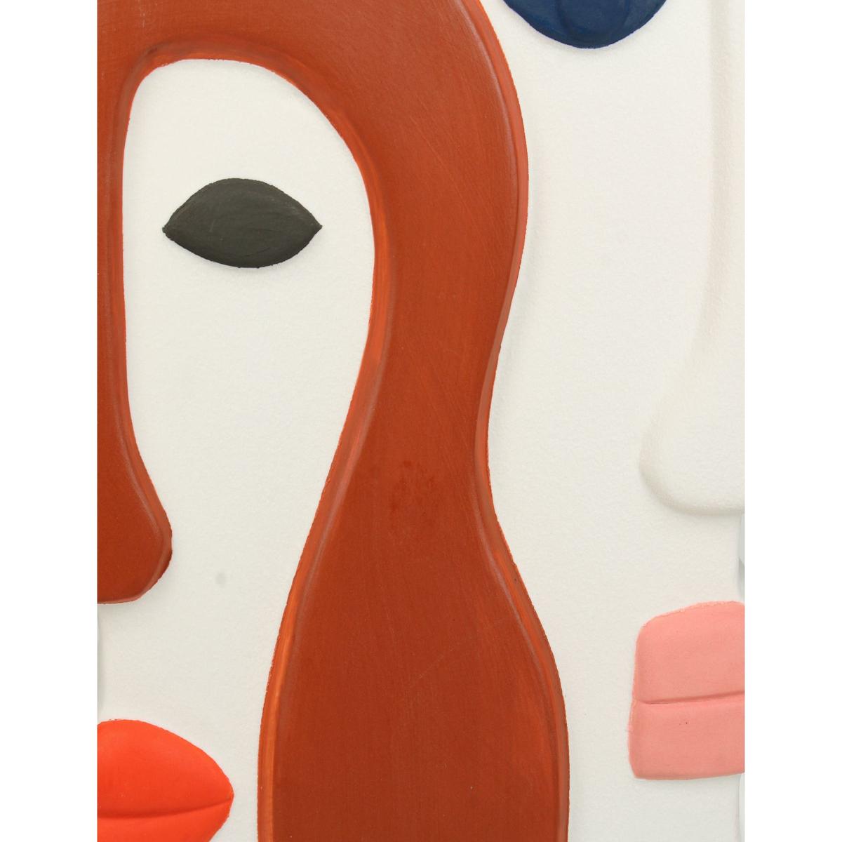 Βάζο 'Πρόσωπα' Κεραμικό Πολύχρωμο 21x10x26