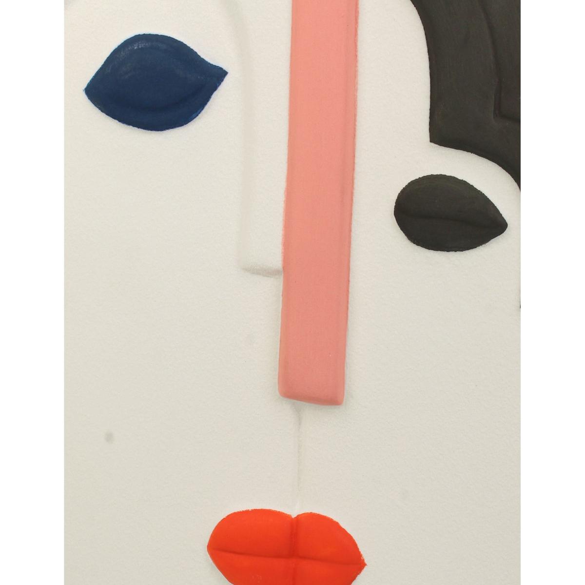 Βάζο 'Πρόσωπο' Κεραμικό Πολύχρωμο 21x9x22