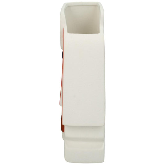 Βάζο 'Πρόσωπα' Κεραμικό Πολύχρωμο 17x9x21