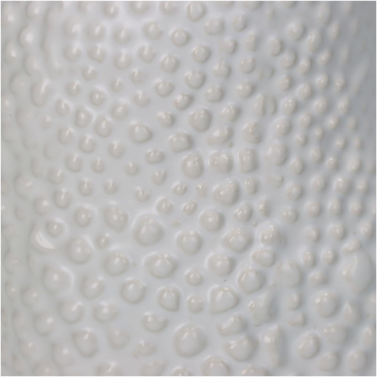 Βάζο Κεραμικό Λευκό 10x10x15