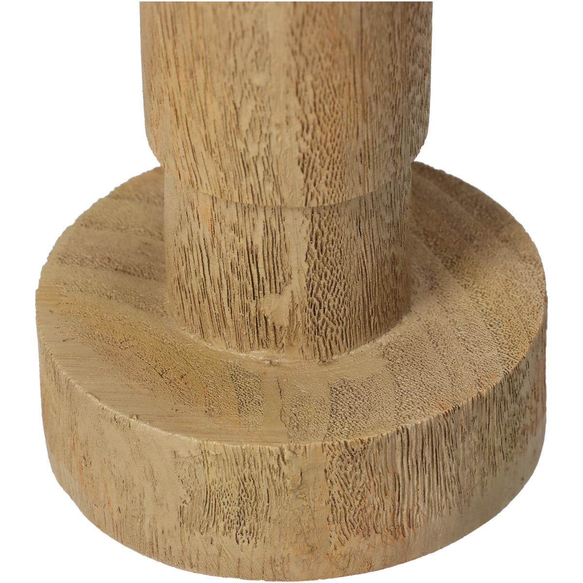 Κηροπήγιο Πολυρεσίνης Φυσικό 7x7x23