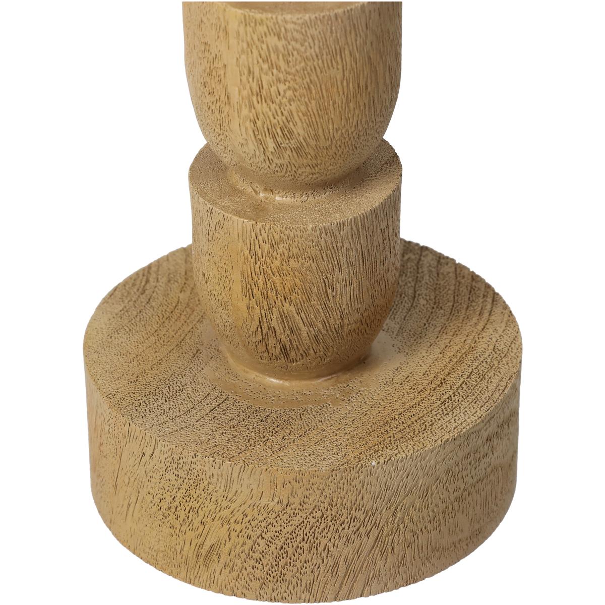 Κηροπήγιο Πολυρεσίνης Φυσικό 8x8x30